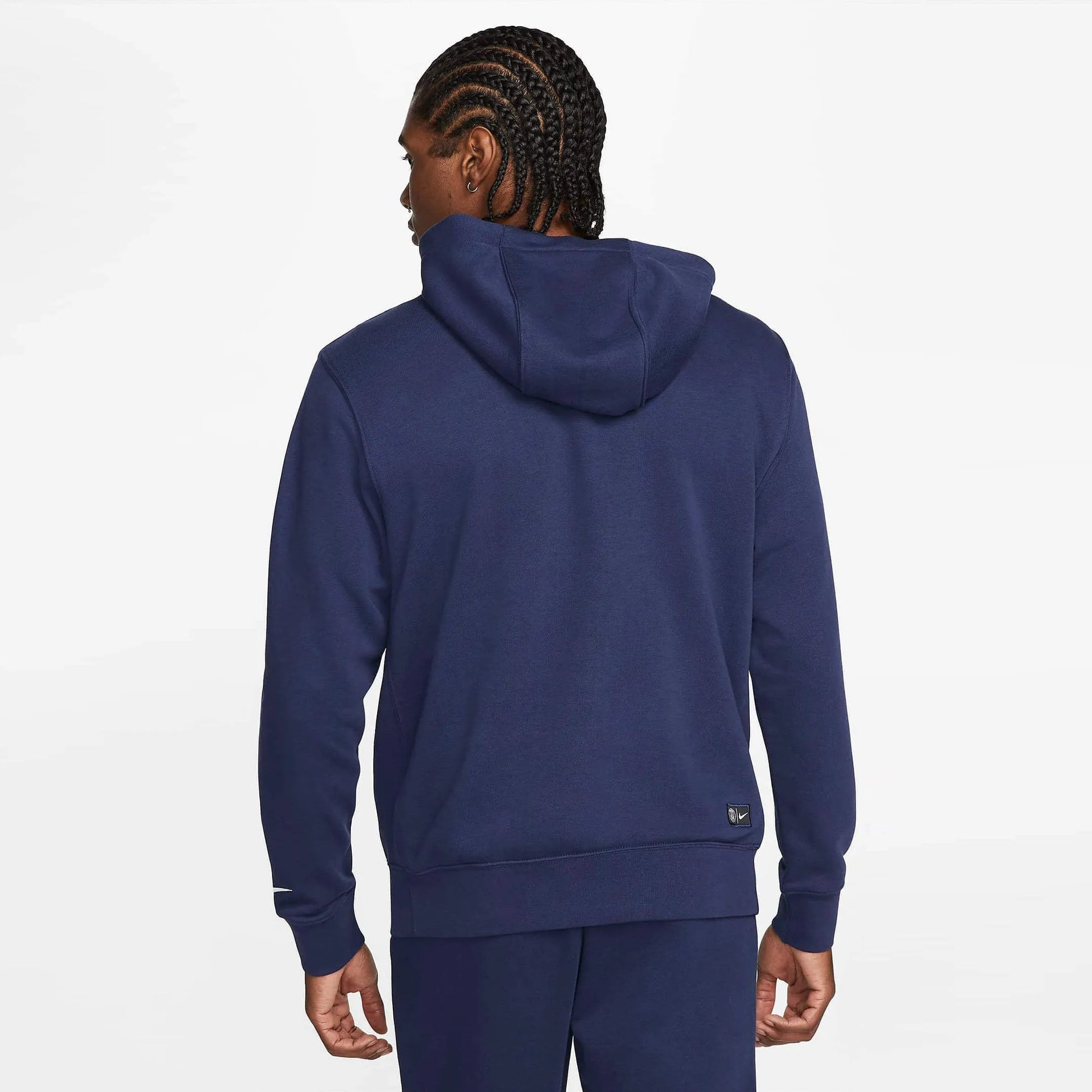 Nike 2022-23 PSG GFA Fleece Hoodie - Midnight Navy-White (Model - Back)