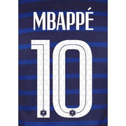 France 2020/21 Home Mbappe #10 Jersey Name Set