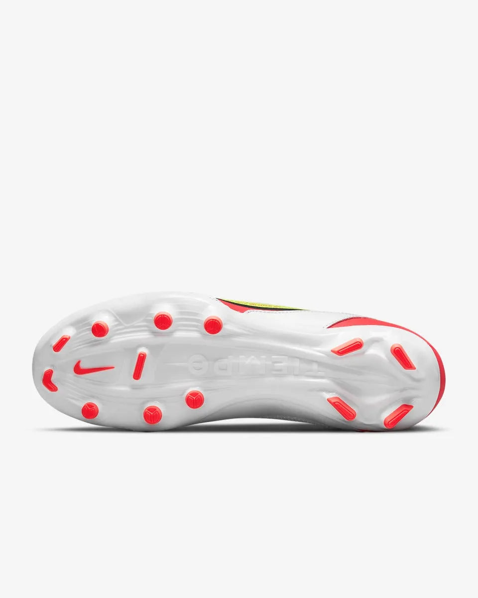 Nike Legend 9 Academy FG-MG - White-Volt-Crimson (Bottom)