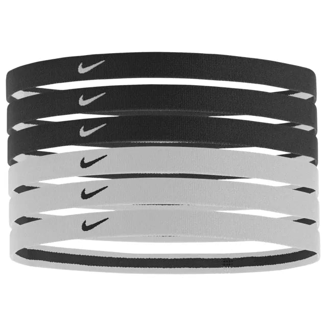 Nike Jacquard Headbands (6-Pack) - Black