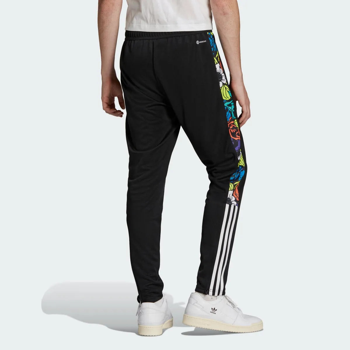 adidas Tiro Pants FLW - Black-Multicolor (Model - Back)