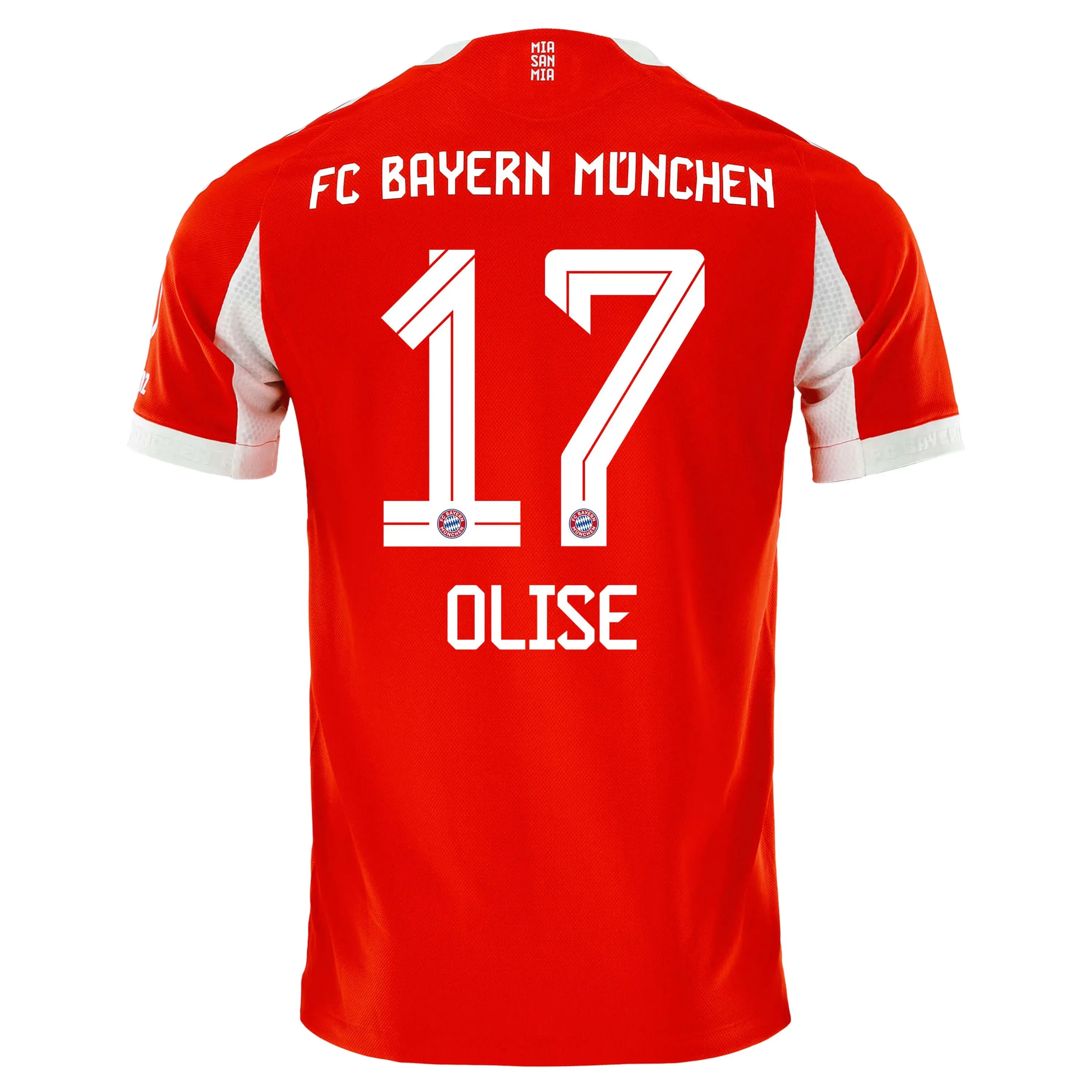 adidas 2025-26 Bayern Munich Men's Authentic Home Soccer Jersey (Olise)