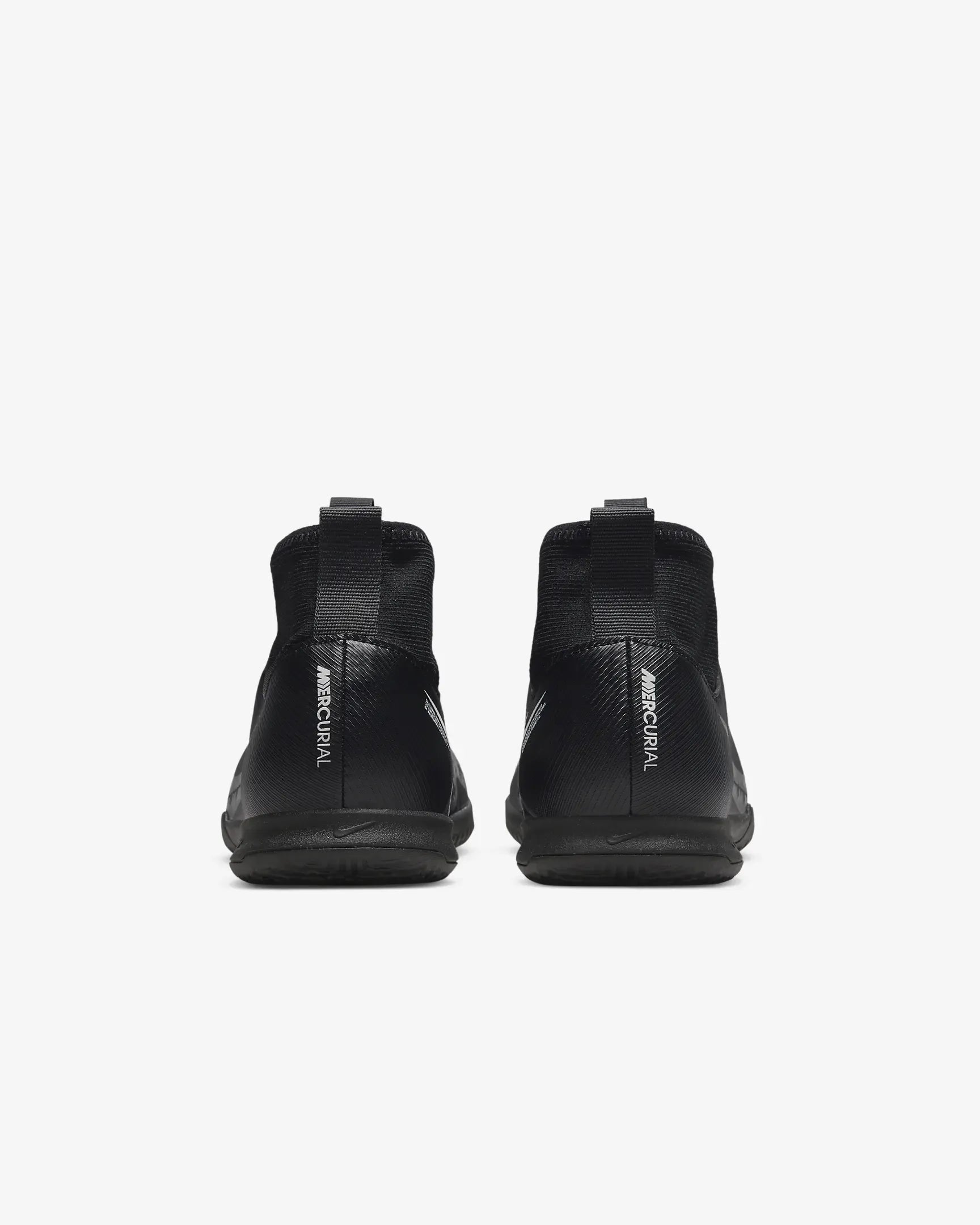 Nike JR Zoom Superfly 9 Academy Indoor - Black-Grey (Pair - Back)