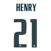 Club America 2020/21 Away Henry #21 Jersey Name Set