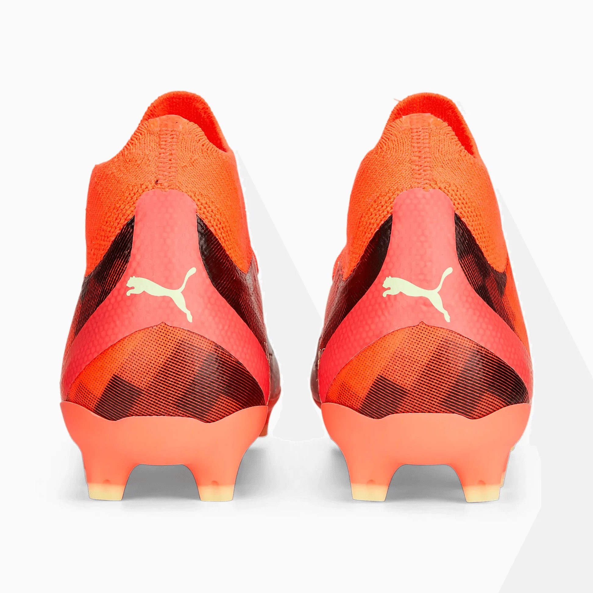 Puma Jr Ultra Pro FG-AG - Coral-Fizzy Light (Pair - Back)