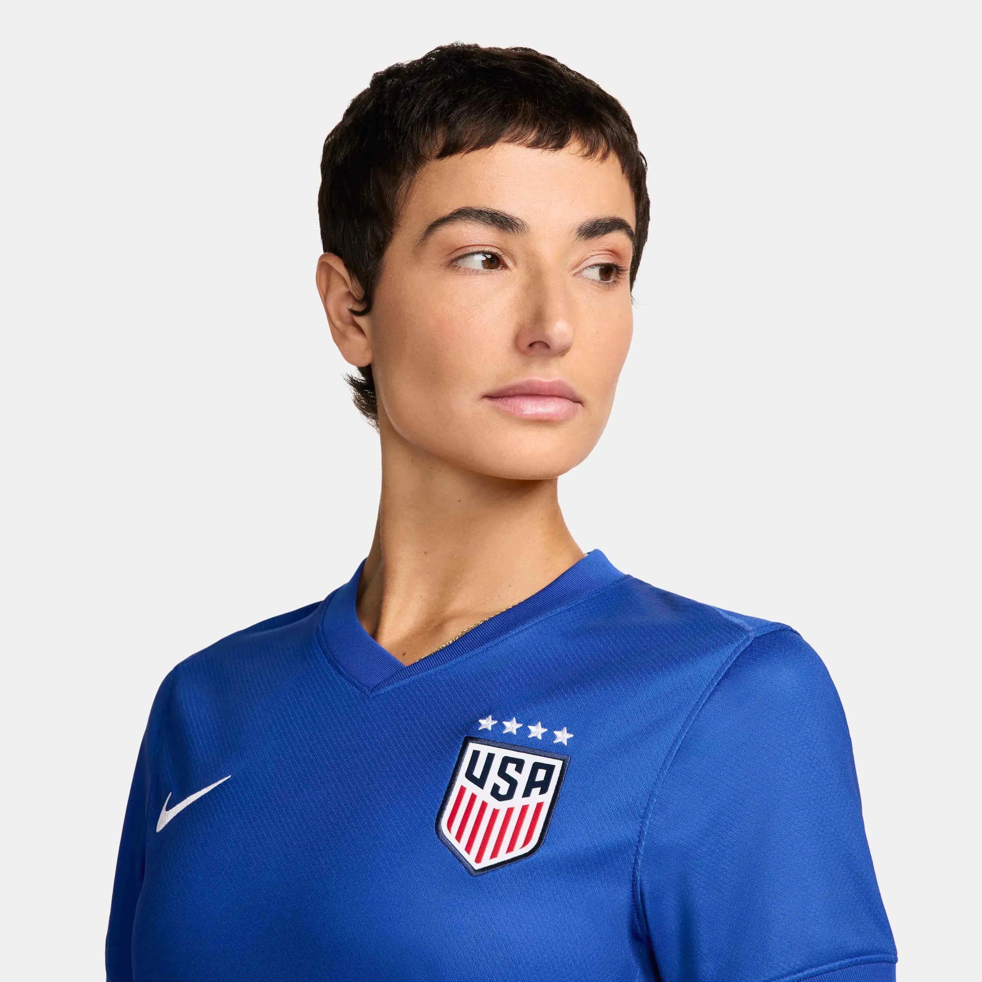 Nike 2024-25 USA Women's 4-Star Stadium Away Jersey (Detail 1)