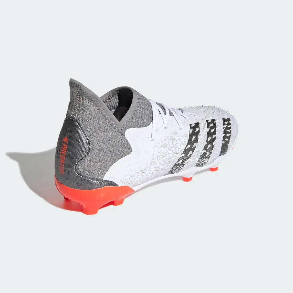 Adidas JR Predator Freak .1 FG - White-Iron Metallic (Diagonal 2)
