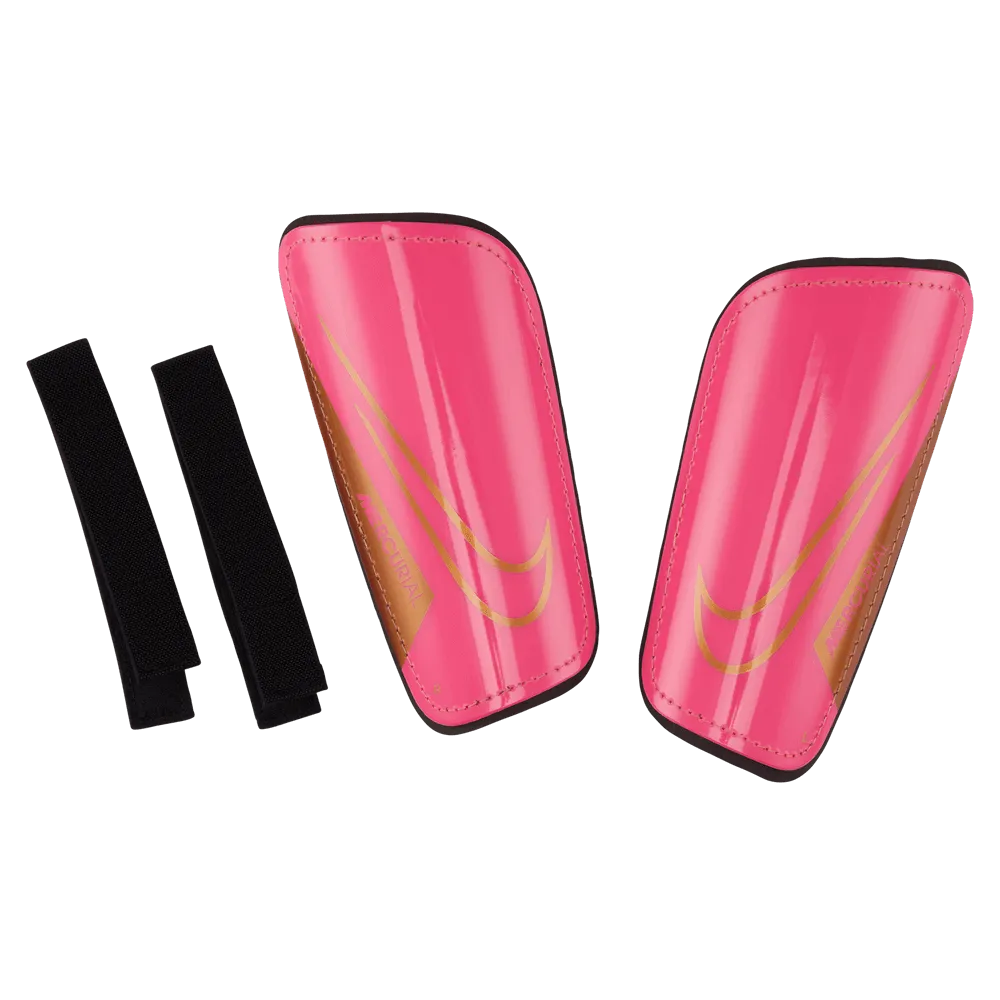 Nike Mercurial Hard Shell Shin Guards - Pink Blast-Metallic Copper