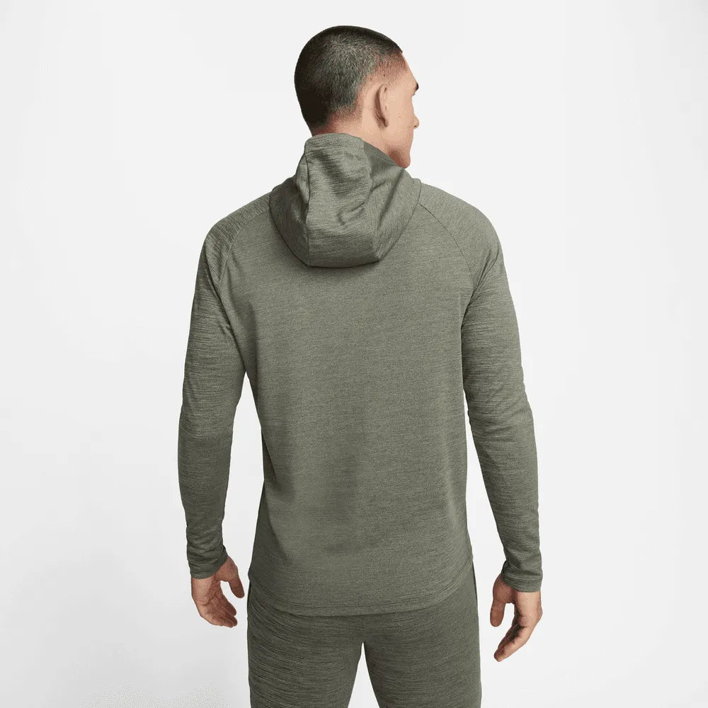Nike Academy PO Hoodie - Cargo Khaki-Summit White (Model - Back)