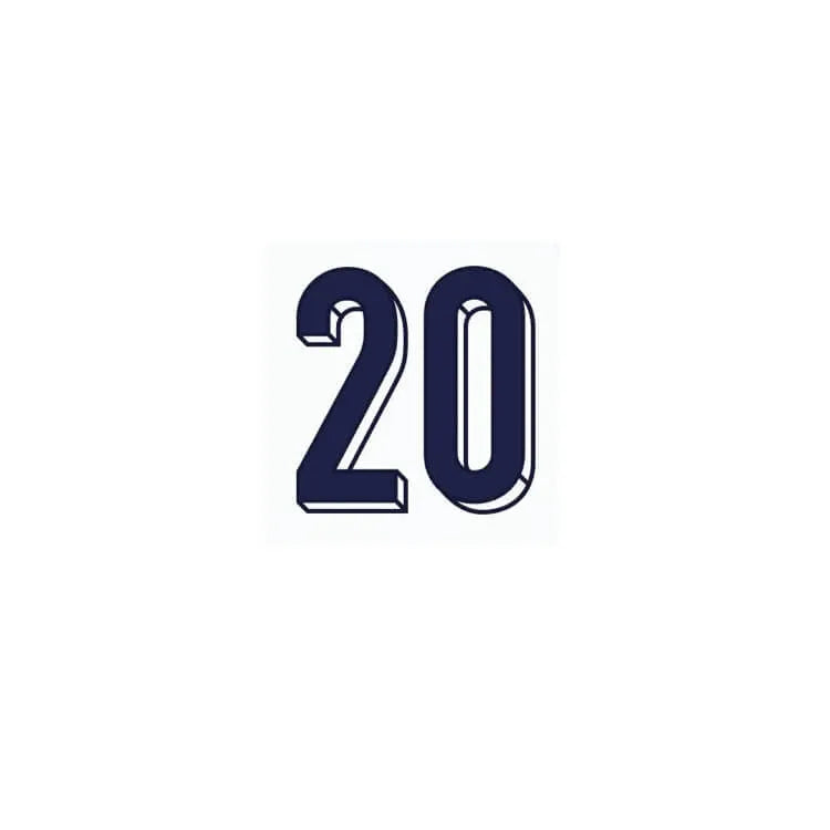 England 2024 25 Home Foden #20 Jersey Name Set (Front)