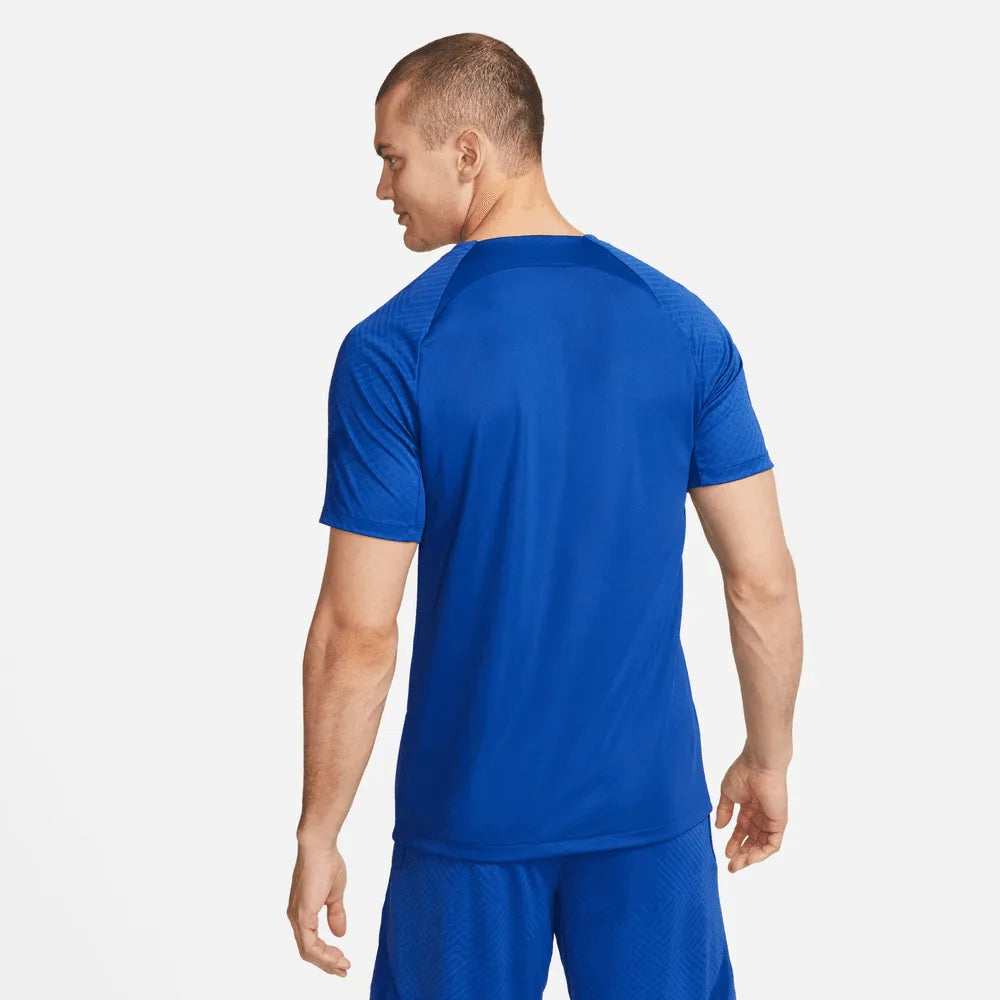 Nike 2022-23 Paris Saint-Germain Dri-Fit Strike Short-Sleeve Top - Blue (Model - Back)