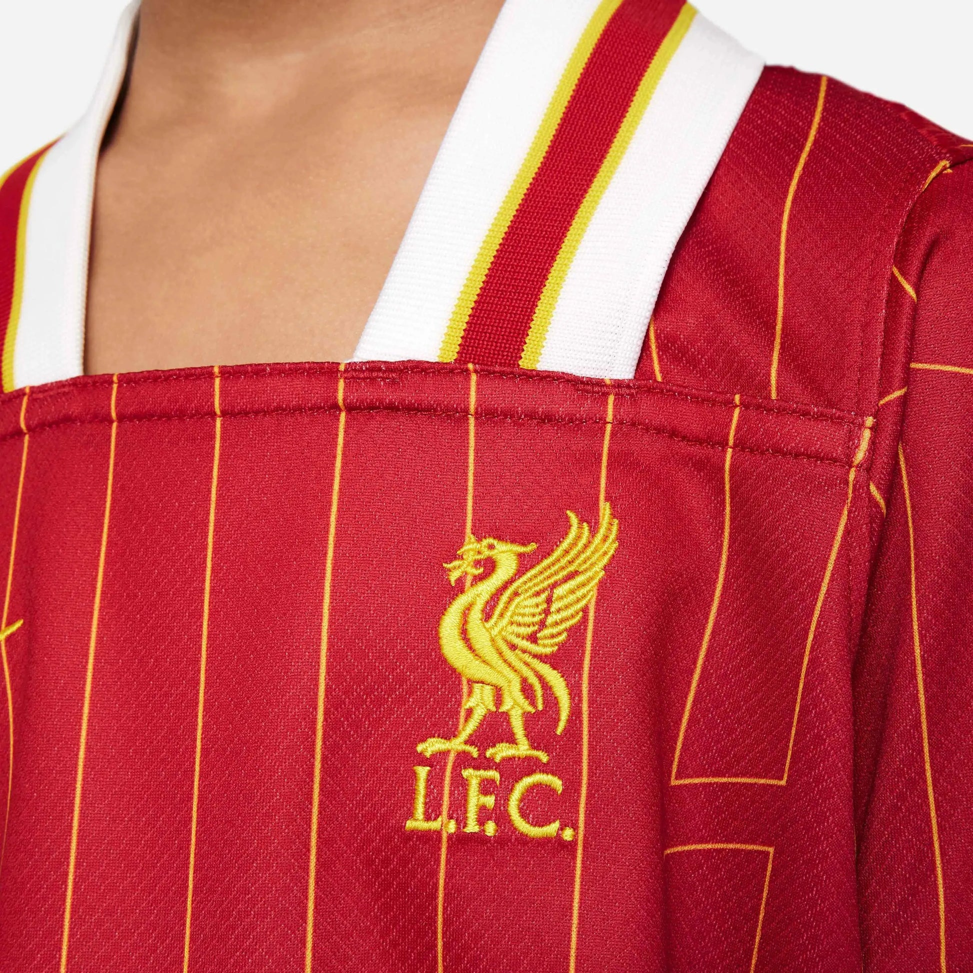 Nike 2024-25 Liverpool Little Kids' Stadium Home Kit (Detail 2)