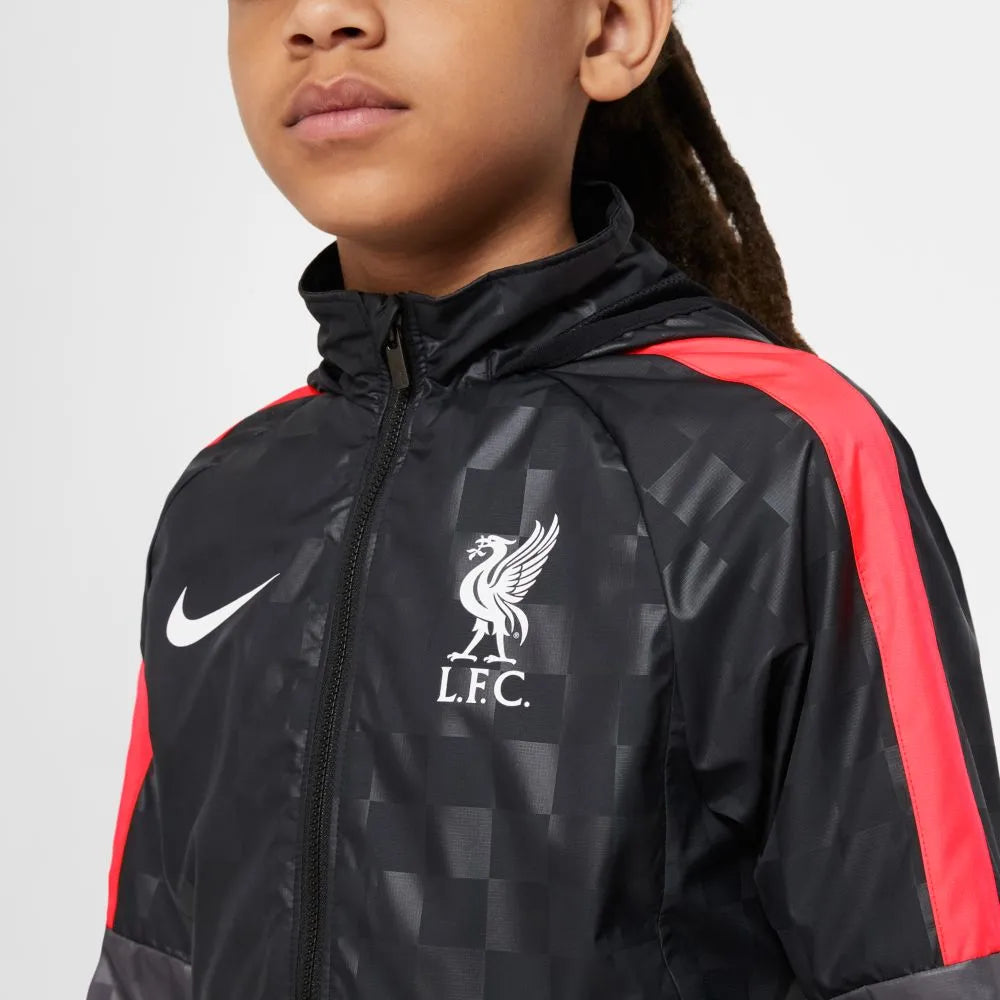 Nike 2020-21 Liverpool Youth AWF Lite Jacket - Black-Crimson