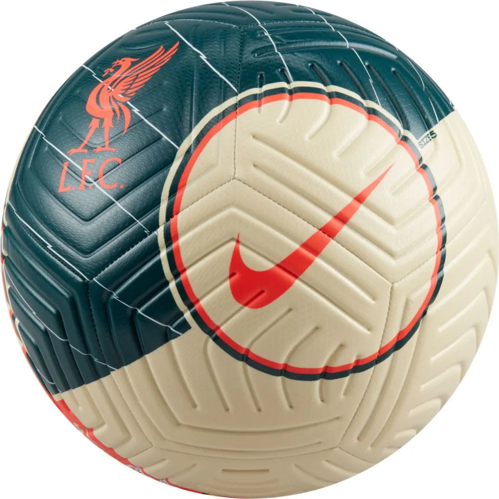 Nike Liverpool 2021-22 Strike Ball - Fossil-Teal-Crimson (Back)