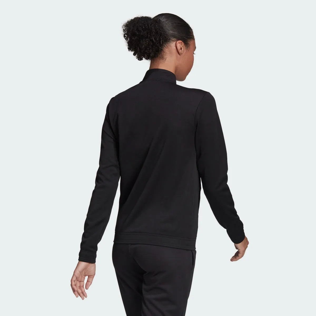 adidas Entrada 22 Women's Track Jacket - Black (Model - Back)
