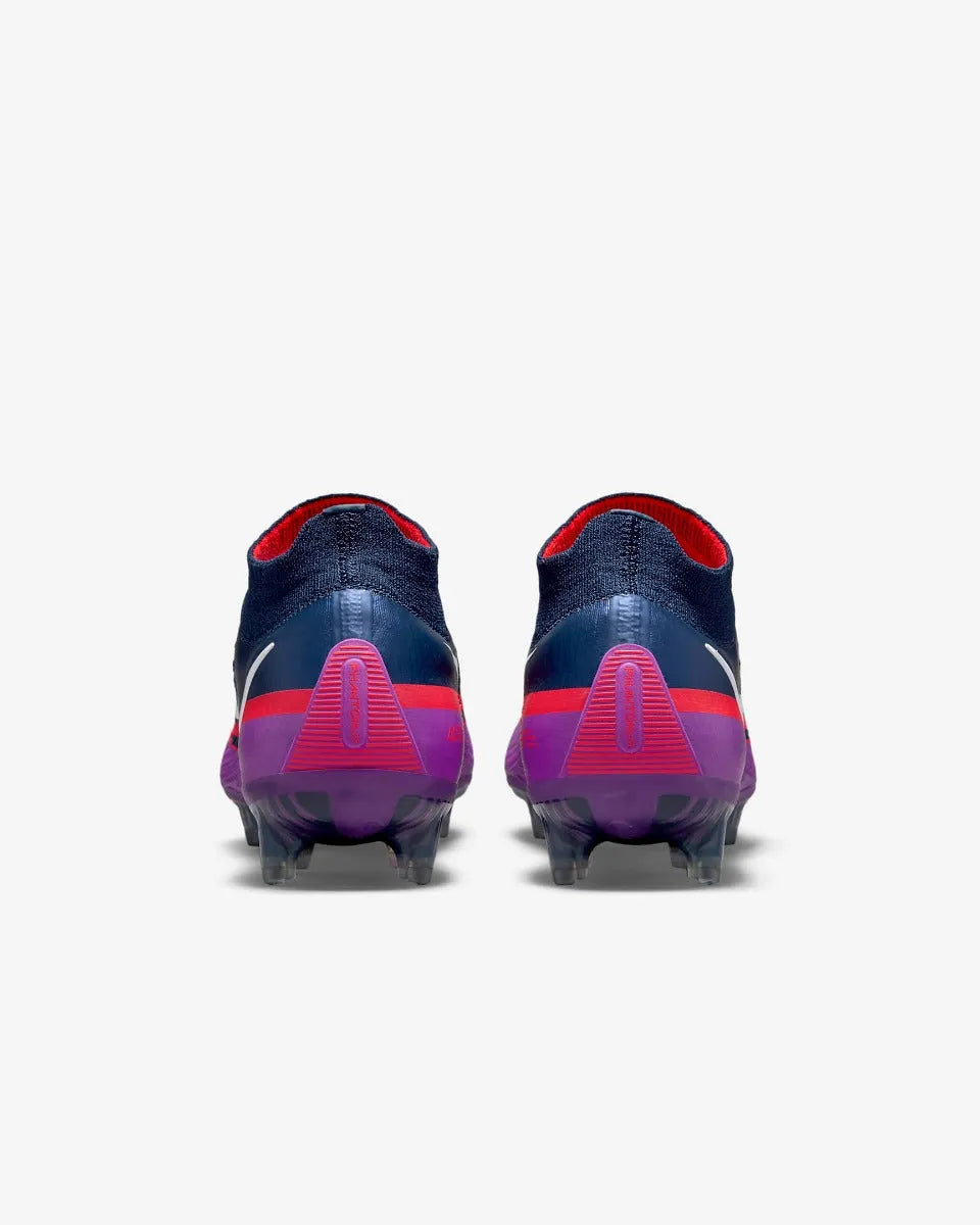 Nike Phantom Gt2 Elite DF FG - Navy-Purple-Crimson (Pair - Back)