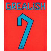 England 2022-23 Away Grealish #7 Jersey Name Set (Back)