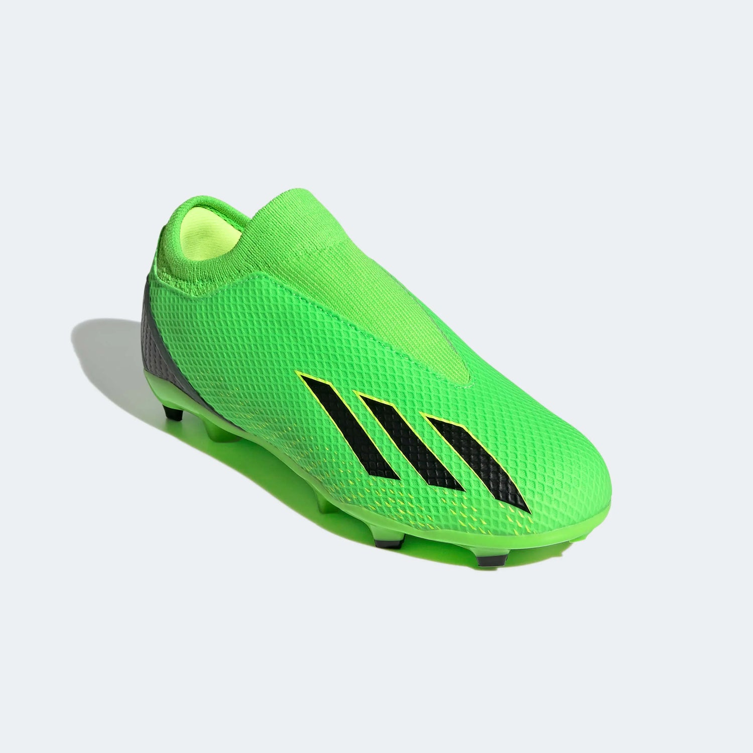 adidas JR X SpeedPortal .3 Laceless FG - Solar Green-Black (Diagonal 1)