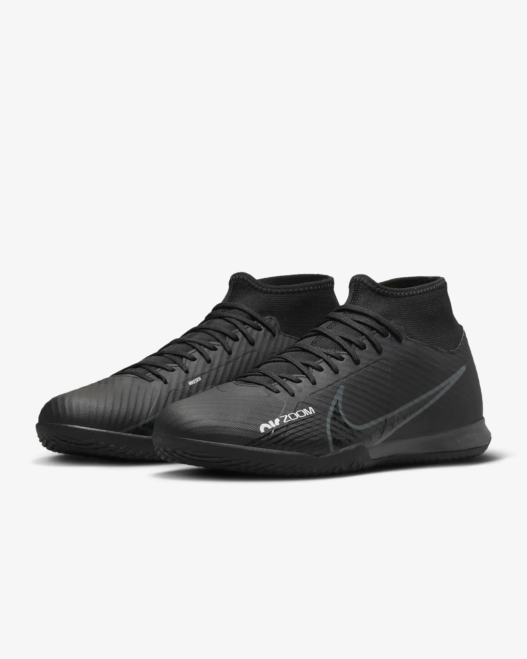 Nike Zoom Superfly 9 Academy Indoor - Black-Grey (Pair - Diagonal)