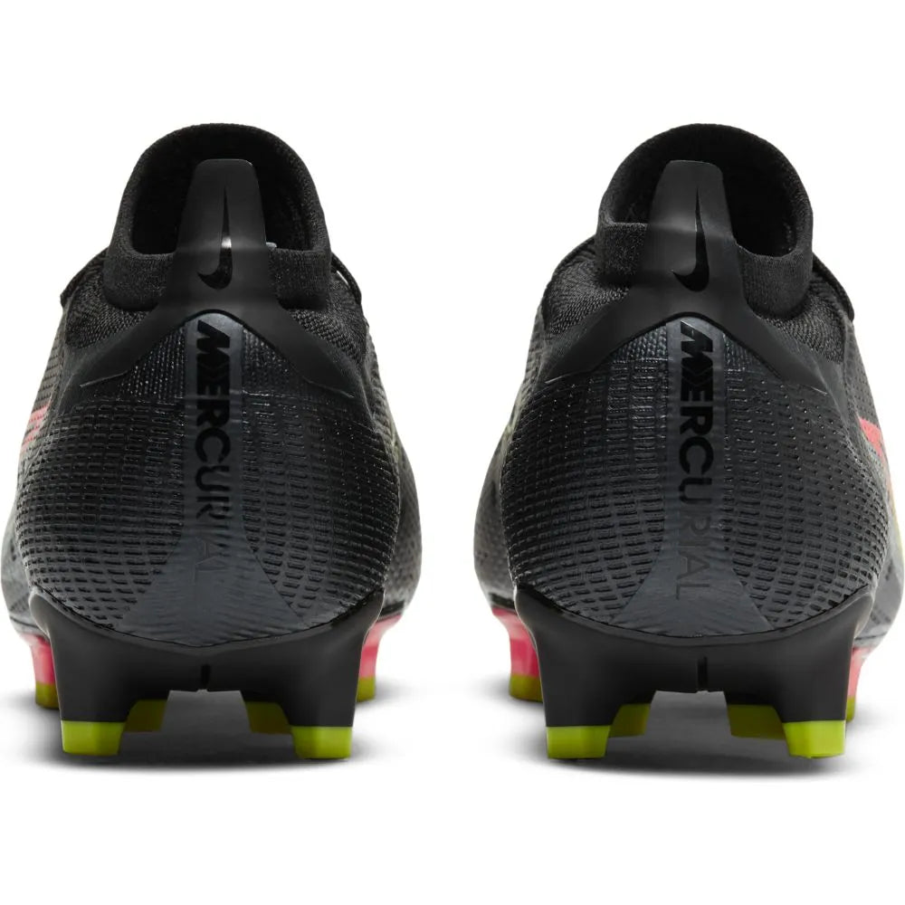 Nike Mercurial Vapor 14 PRO FG - Black-Volt-Crimson (Pair - Back)
