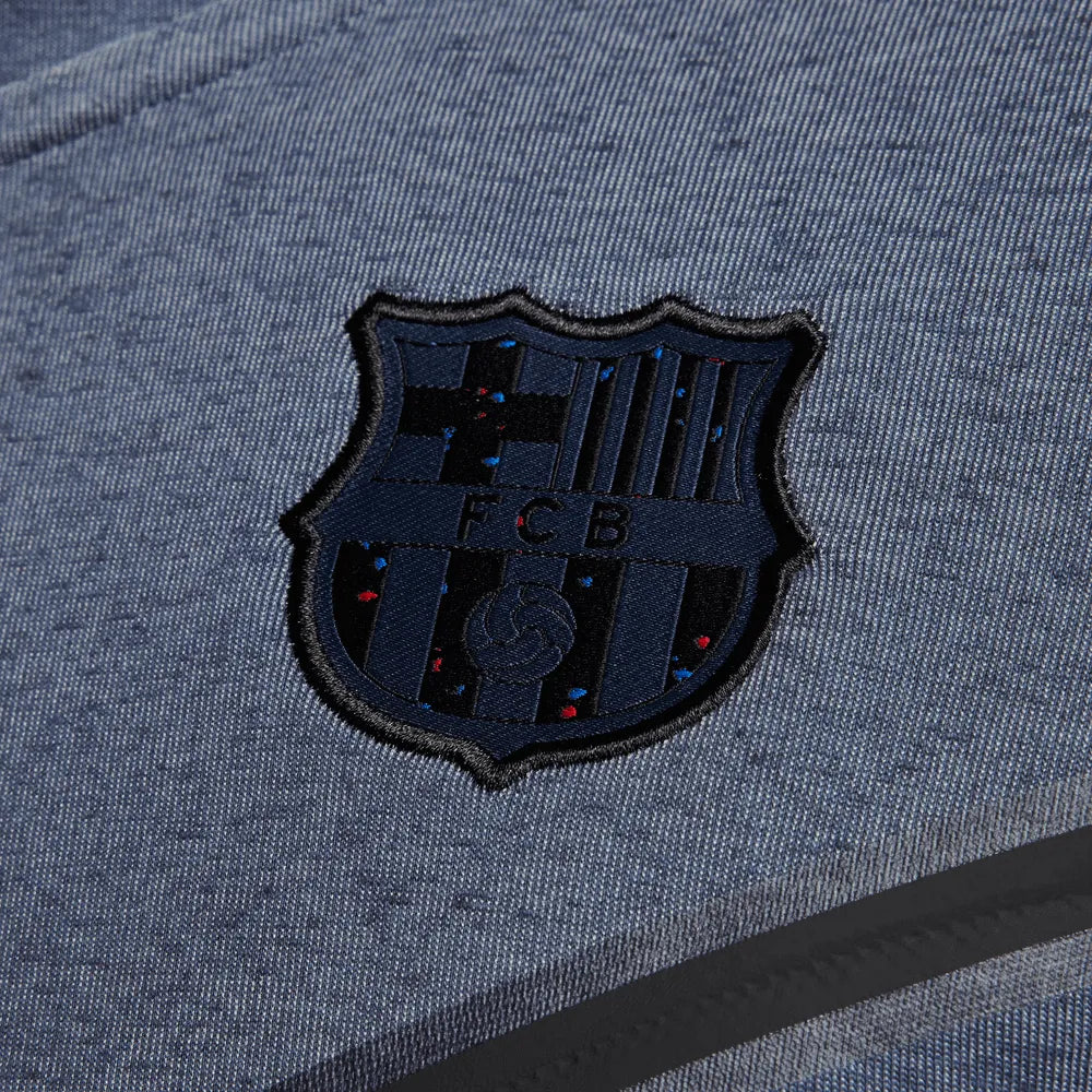 Nike 2023-24 Barcelona Men's NSW Techfleece Full Zip Hoodie (Detail 5)