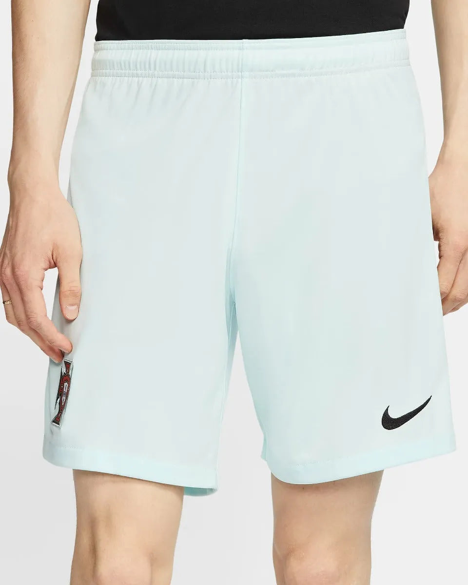 Nike 2020-21 Portugal Stadium Away Shorts - Teal Tint-Black