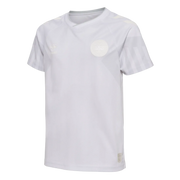Hummel 2022-23 Denmark Youth Away Jersey - White (Diagonal - Front)
