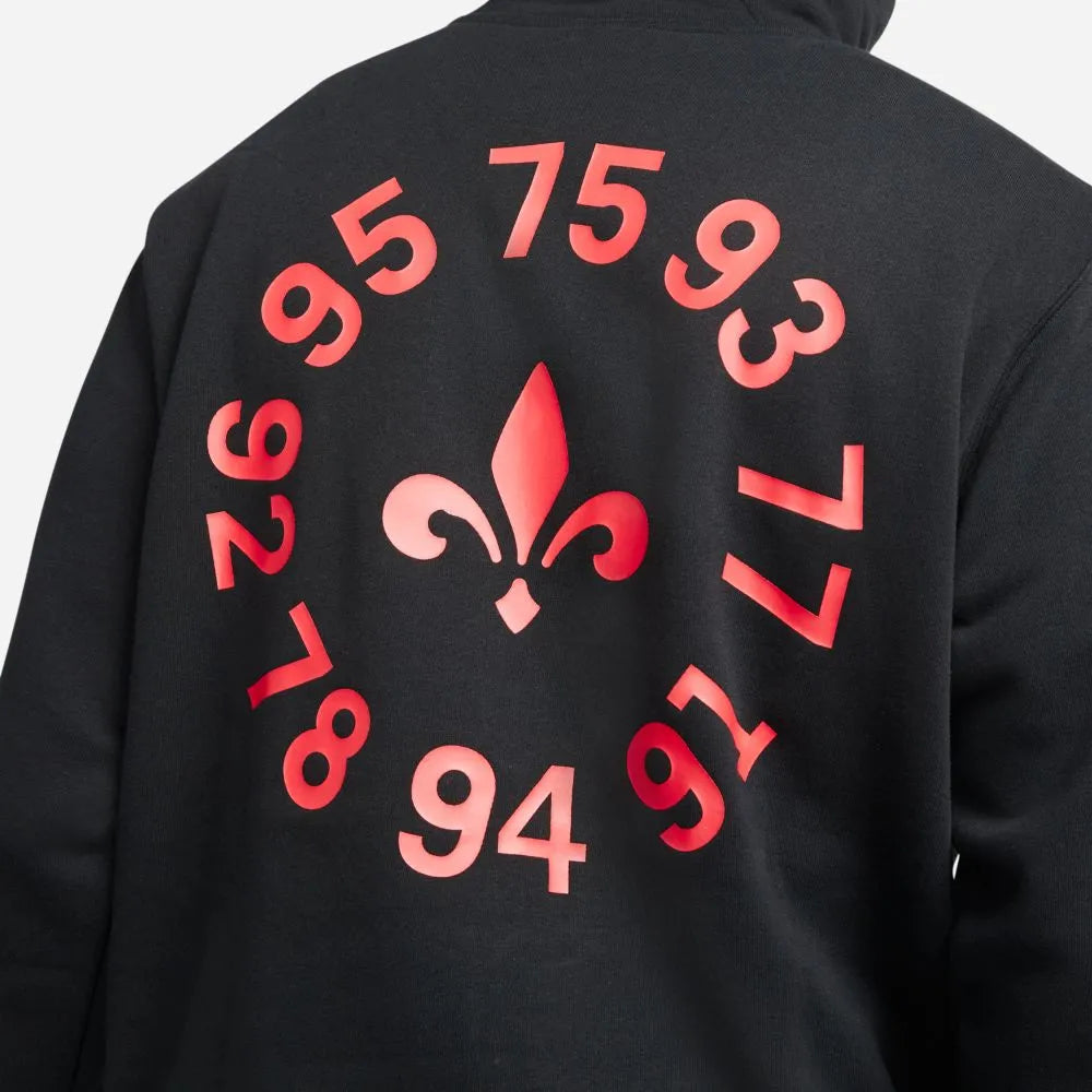 Nike 2021-22 PSG NSW Full Zip Club Hoodie - Black (Detail 2)
