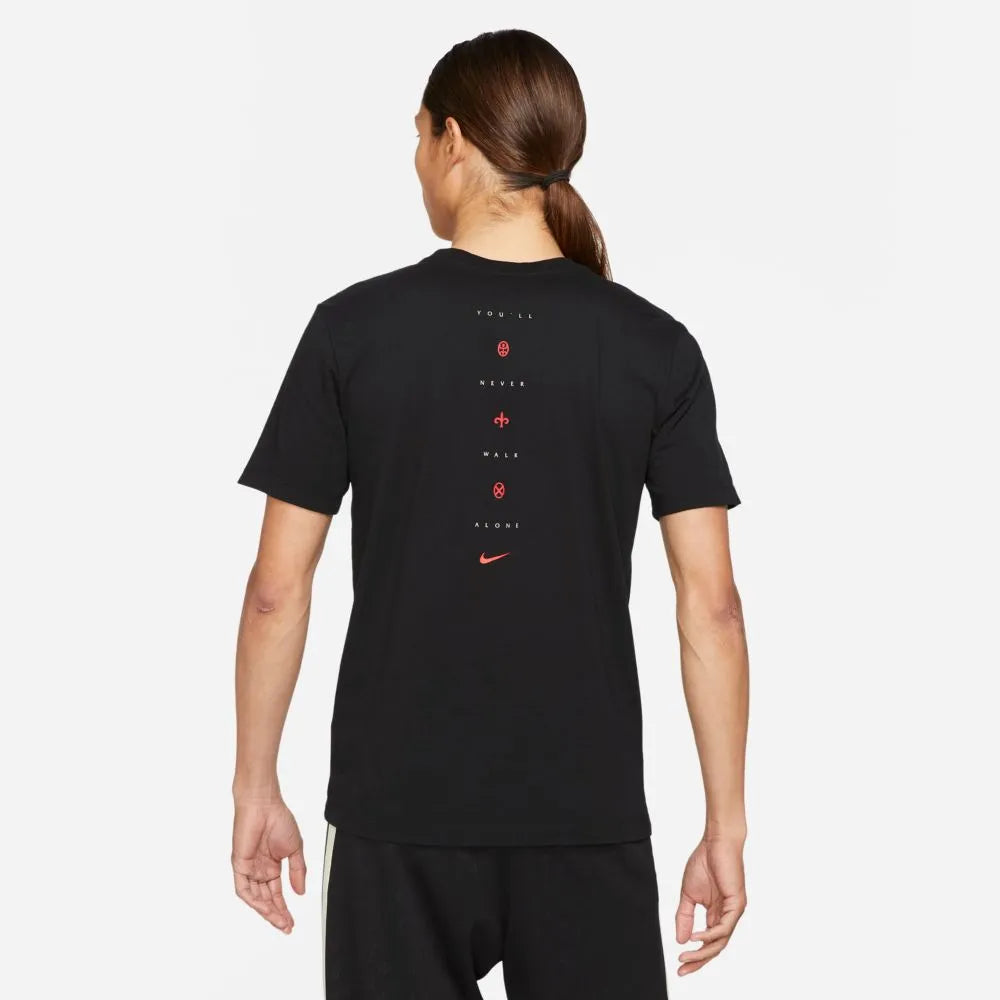 Nike 2021-22 Liverpool Voice Tee - Black (Model - Back)
