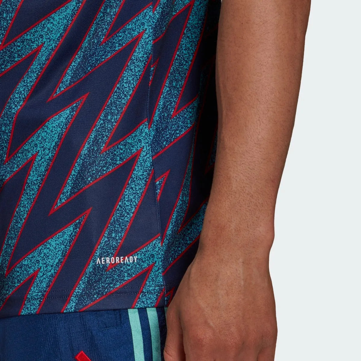 Adidas 2021-22 Arsenal Third Jersey - Mystery Blue (Detail 2)