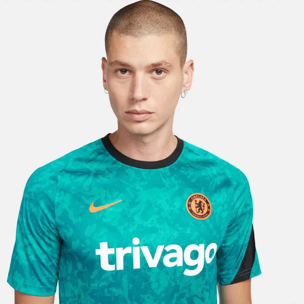 Nike 2021-22 Chelsea DF Pre-Match Jersey - Aquamarine (Detail 1)