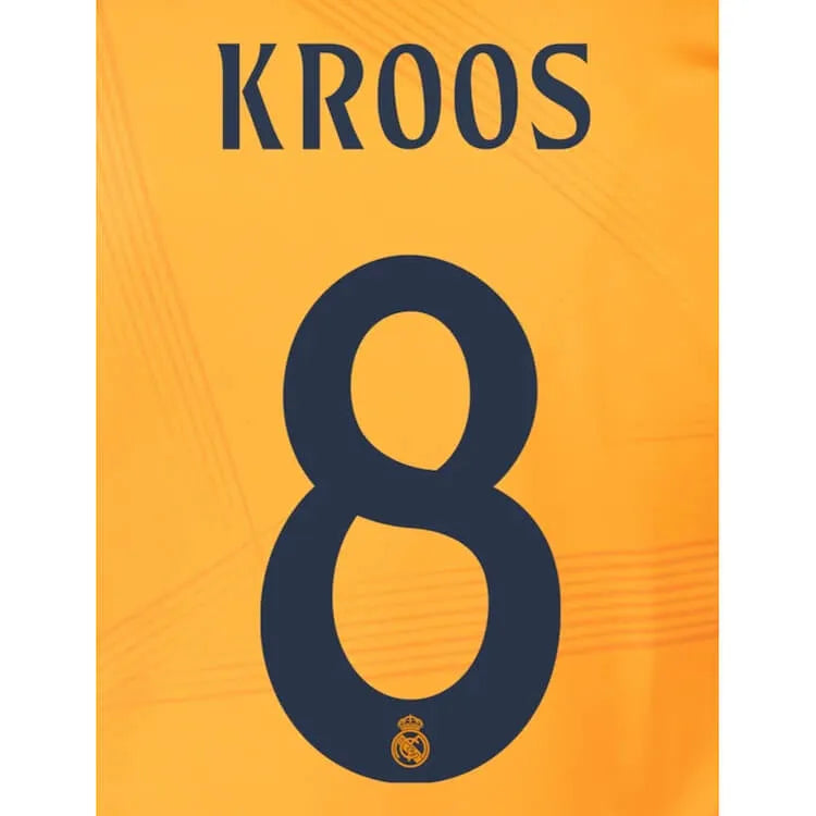 Real Madrid 2024-25 Away KROOS #8 Official Name Set (Back)