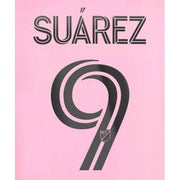 Inter Miami 2024-Home Suarez #9 Youth Jersey Name Set (Front)
