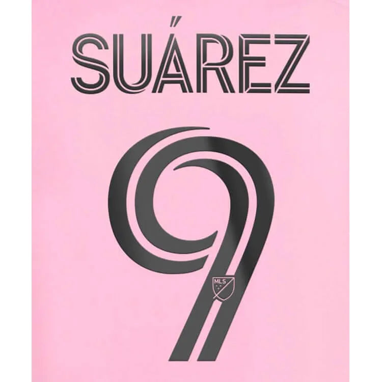 Inter Miami 2024-Home Suarez #9 Youth Jersey Name Set (Front)