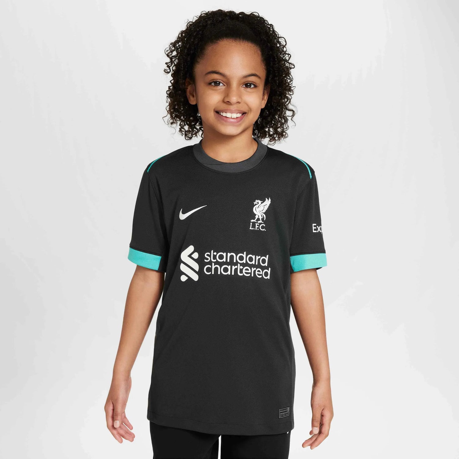 Nike 2024-25 Liverpool Youth Stadium Away Jersey (Model - Front)