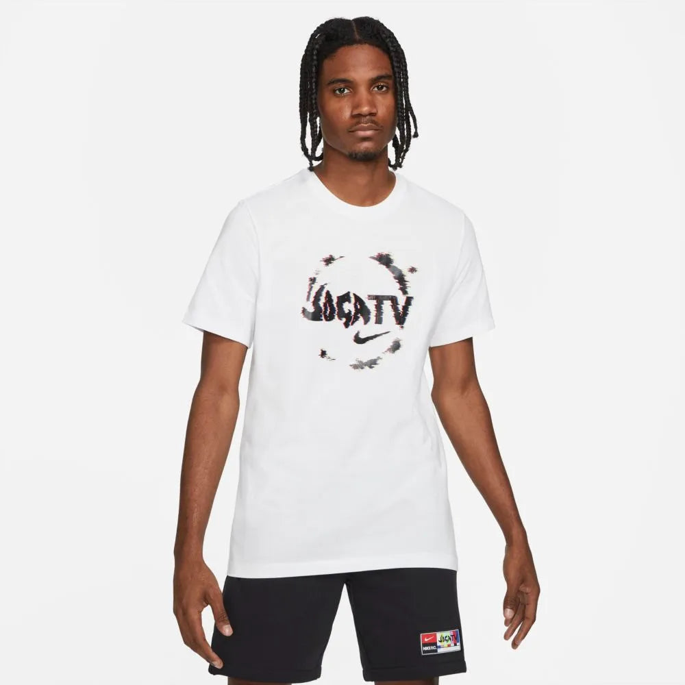 Nike FC Joga Bonito Seasonal Graphic Tee - White-Black (Front)