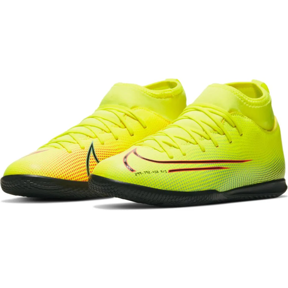 Nike JR Superfly 7 Club MDS IC - Yellow-Green