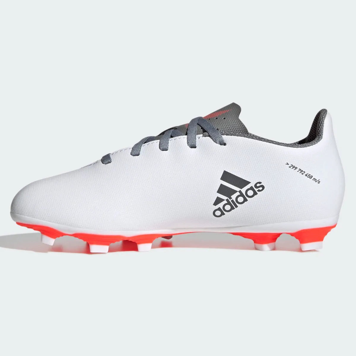 Adidas JR X Speedflow .4 FxG - White-Iron Metallic (Side 2)