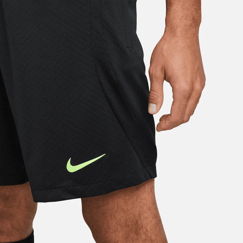 Nike 2022-23 Tottenham Strike Shorts - Black-Volt (Detail 4)