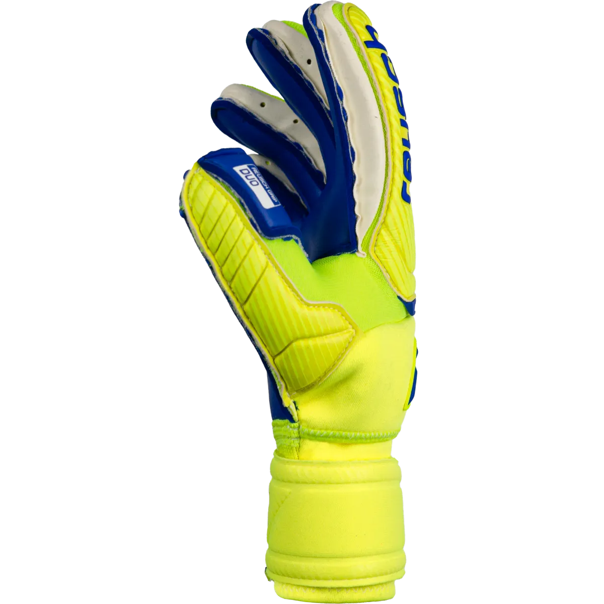 Reusch Attrakt Duo Ortho-Tec Goalkeeper Gloves - Volt-Blue (Single - Side)