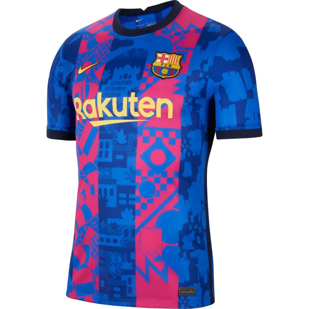 Nike 2021-22 Barcelona Third Jersey - Hyper Royal-Varsity Maize (Front)