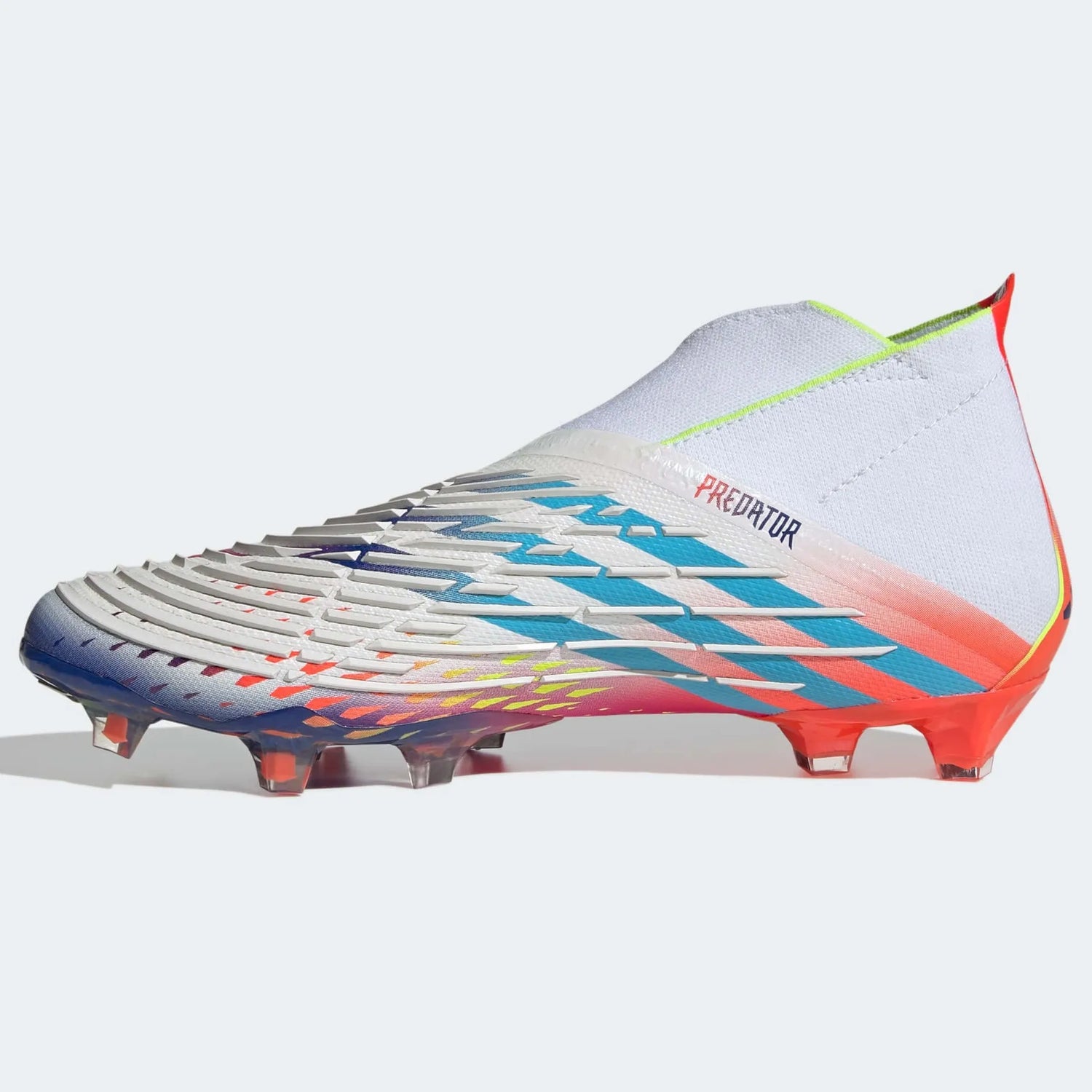 adidas Predator Edge+ FG - White-Yellow-Blue (Side 2)