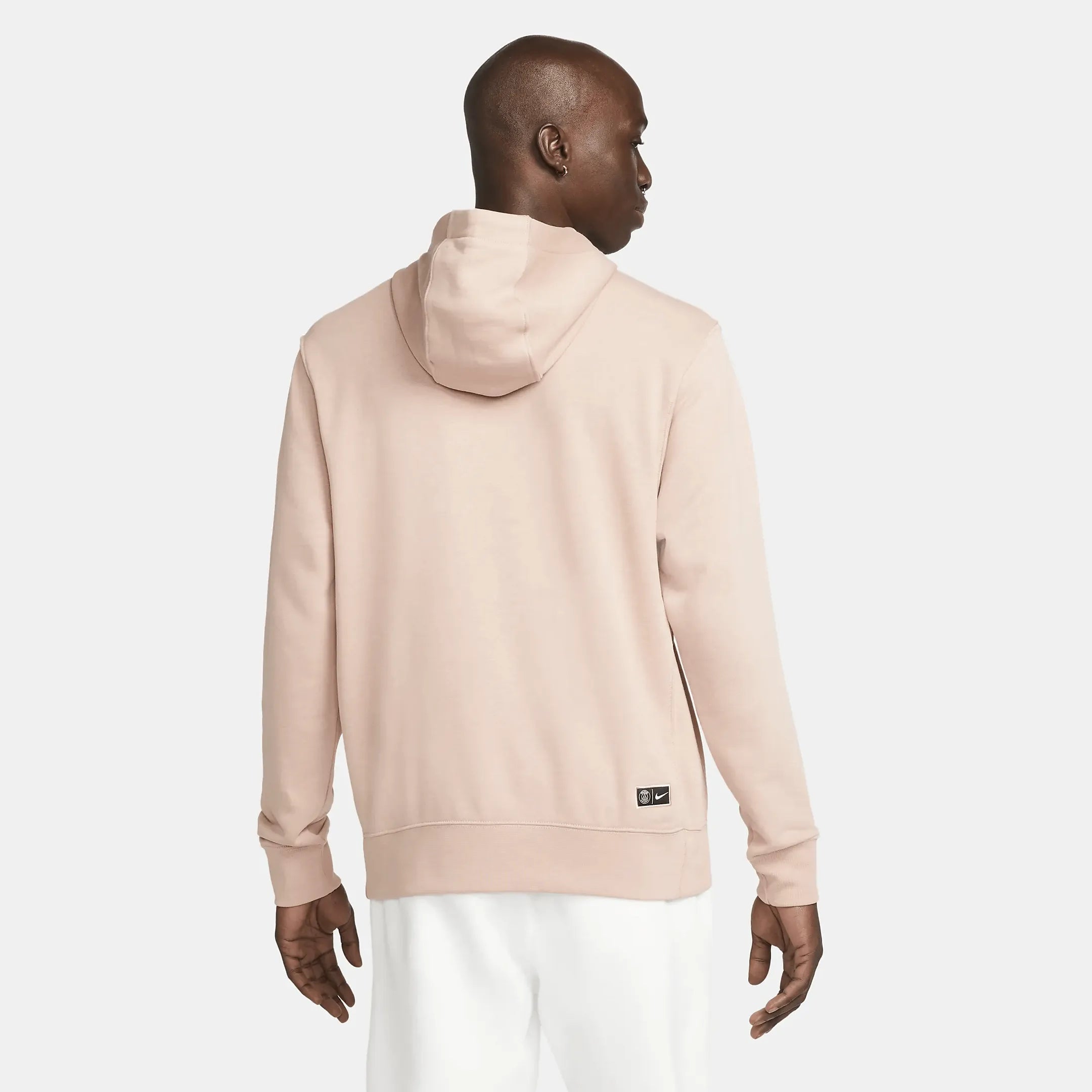 Nike 2022-23 PSG GFA Fleece Hoodie - Rose Whisper-White (Model - Back)