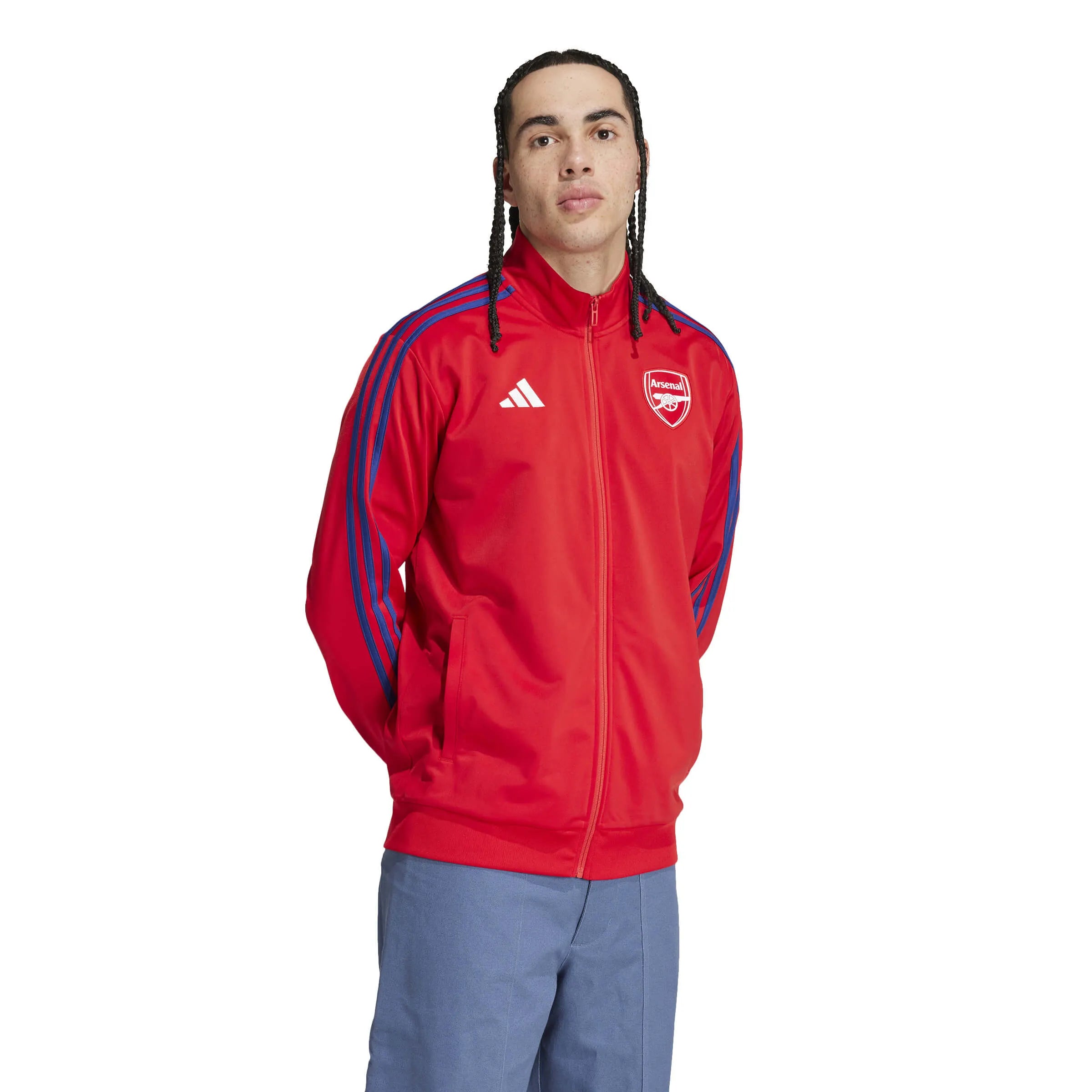 adidas 2024-25 Arsenal Men's DNA Track Top (Model - Side)
