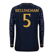 adidas 2023-24 Real Madrid Men's Away Long-Sleeve Jersey