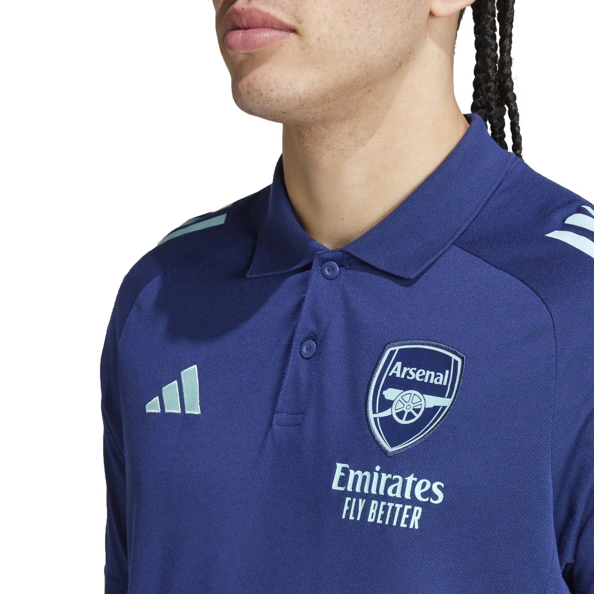 adidas 2024-25 Arsenal Men's Polo Shirt (Detail 1)