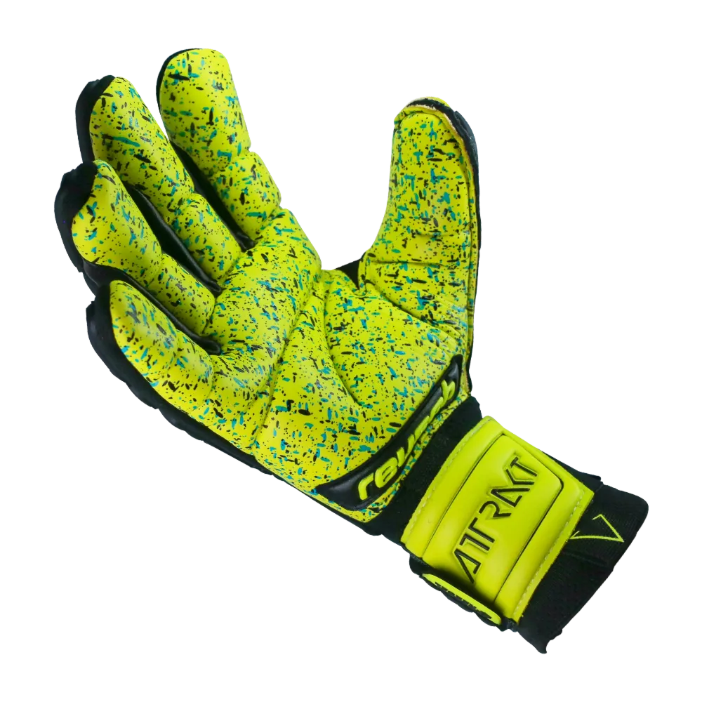 Reusch Attrakt Freegel Fusion Ortho-Tec Goaliator GK Gloves - Black-Lime Green (Single - Inner)
