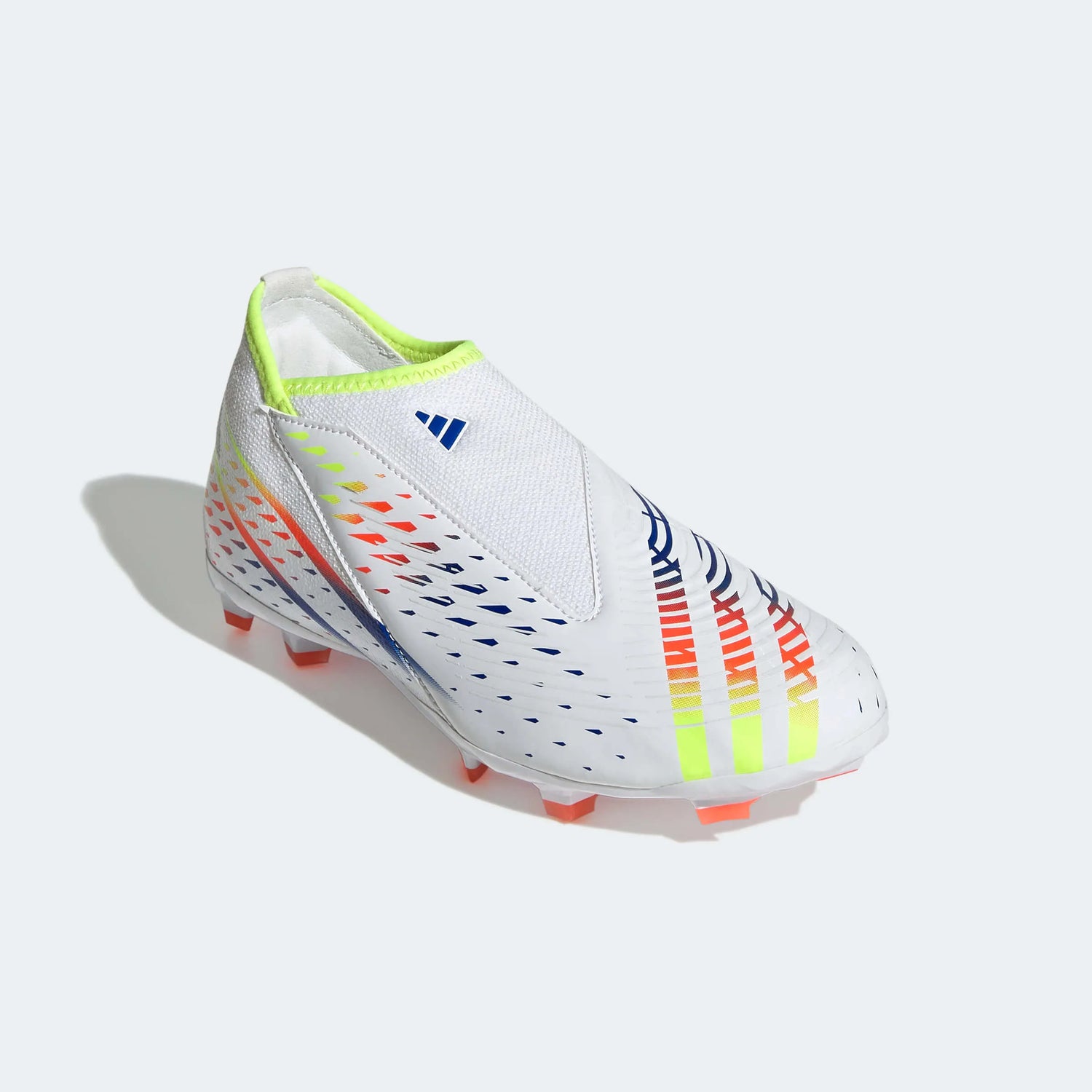 adidas Jr Predator Edge.3 LL FG J - White-Yellow-Blue (Diagonal 1)