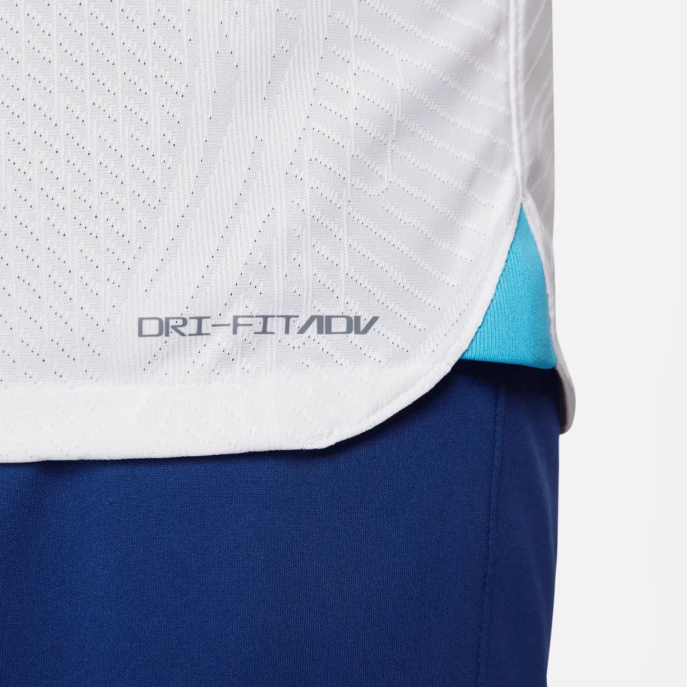 Nike 2022-23 England Authentic Home Jersey - White-Blue (Detail 2)