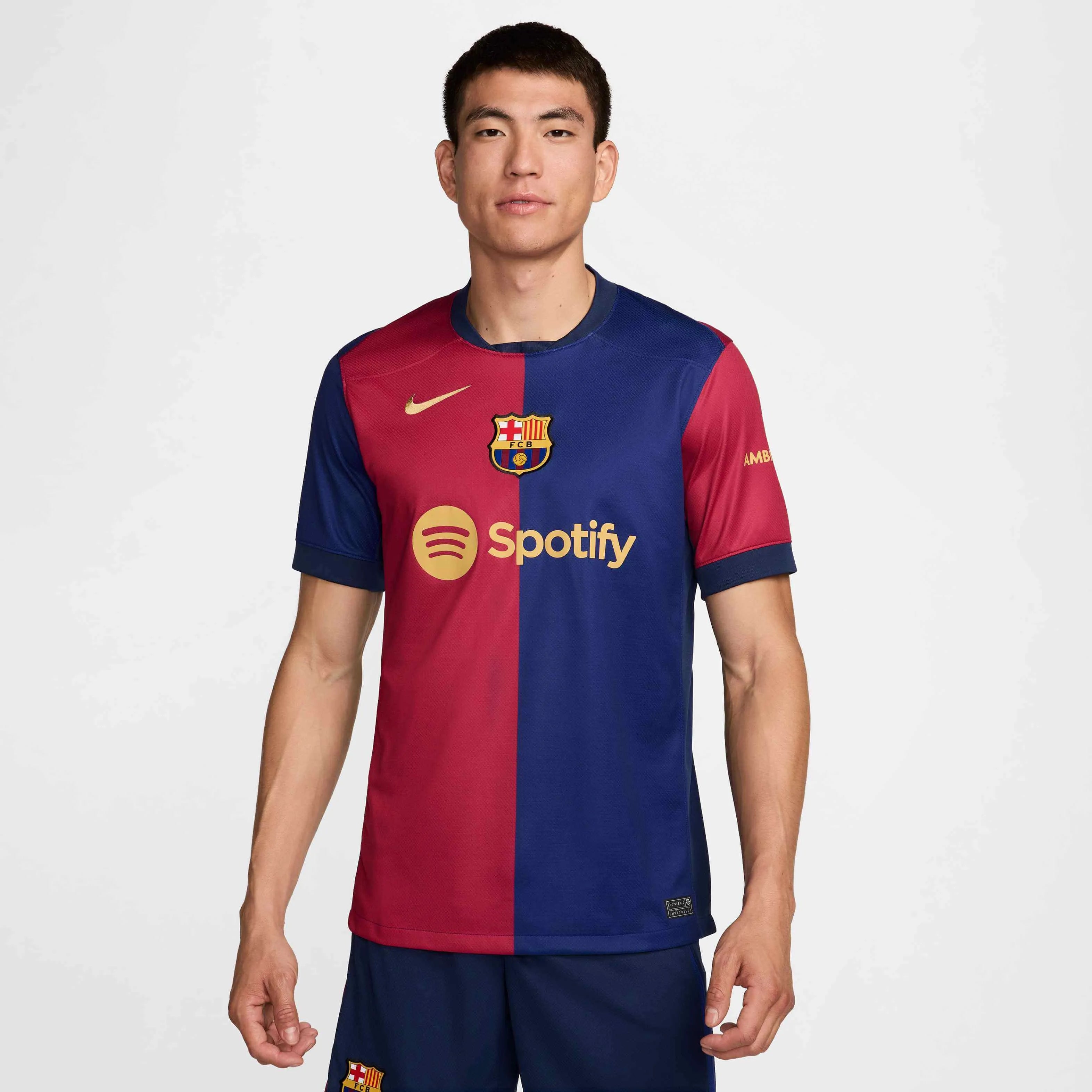 Nike 2024-25 Barcelona Men's Stadium Home Jersey (Model - Front)